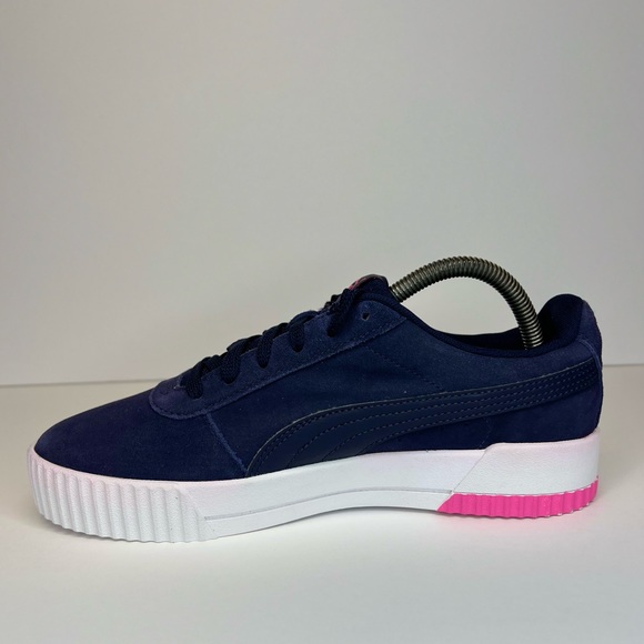 PUMA Women’s Carina Platform Lifestyle Sneakers 369864-13 Indigo/Pink Sz 9.5M - Picture 9 of 15